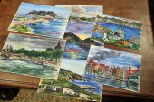 SEVEN WATERCOLOR PAINTINGS BY