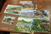 SEVEN WATERCOLOR PAINTINGS BY