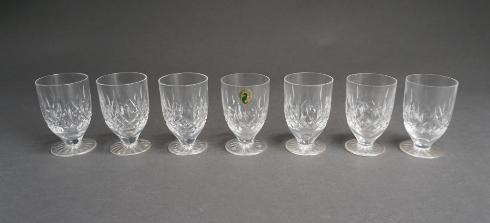 SEVEN WATERFORD CRYSTAL 'LISMORE'