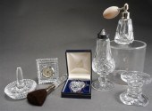 SEVEN WATERFORD CRYSTAL TABLE
