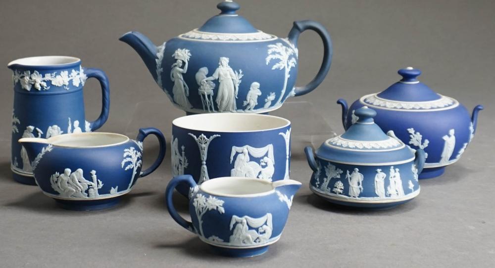 SEVEN WEDGWOOD BLUE AND WHITE