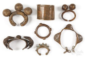SEVEN WEST AFRICAN BRACELETS A