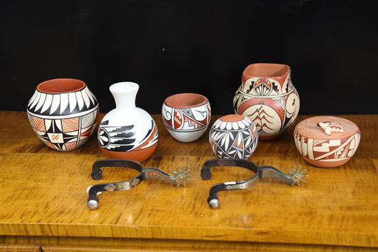 SEVEN WESTERN PIECES. Six