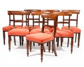 SEVEN WILLIAM IV MAHOGANY SIDE