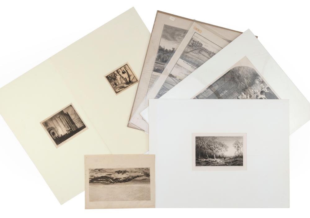 SEVEN WORKS ON PAPER 19TH AND