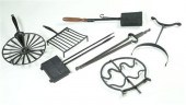 SEVEN WROUGHT IRON IMPLEMENTS.