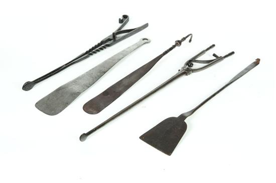 *****SEVEN WROUGHT IRON ITEMS. 