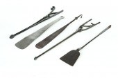 *****SEVEN WROUGHT IRON ITEMS.
