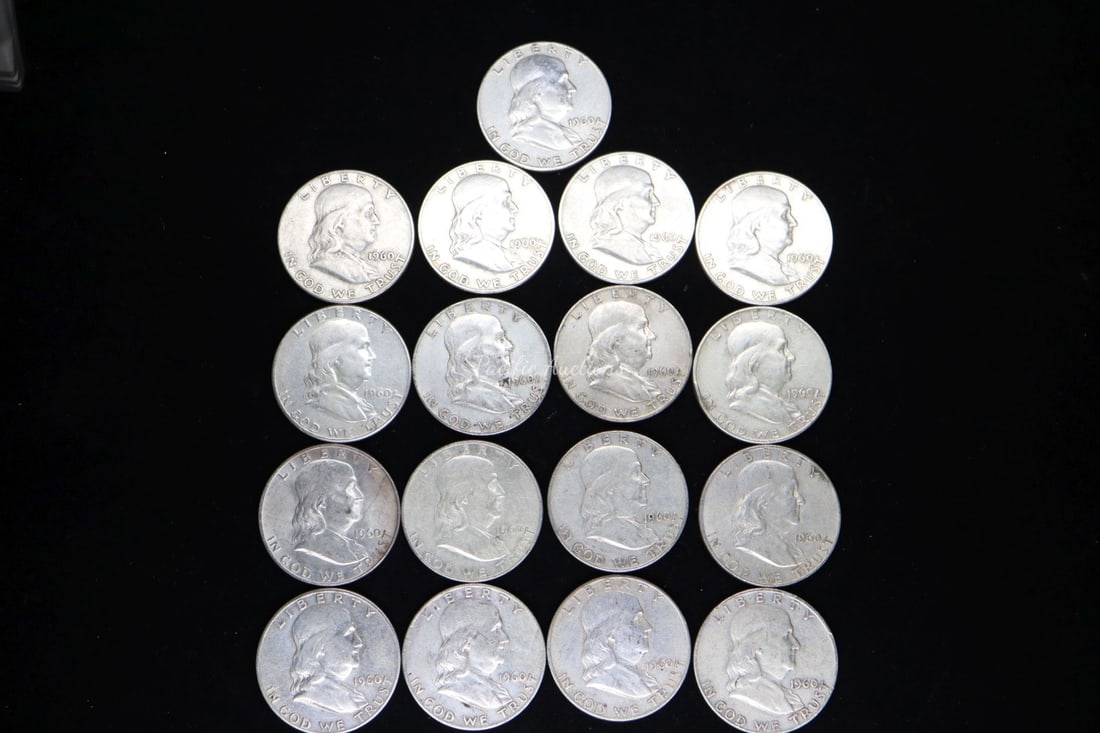 SEVENTEEN 1960 FRANKLIN HALF