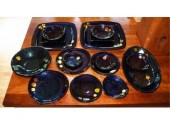 Seventeen art glass Fused Glas