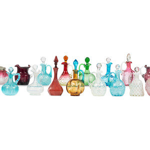Seventeen Colored and Opal Glass