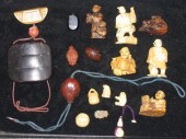 Seventeen Japanese Inro items