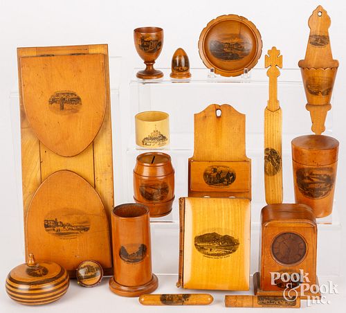 SEVENTEEN MAUCHLINE WARE SOUVENIR