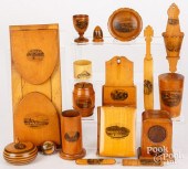 SEVENTEEN MAUCHLINE WARE SOUVE