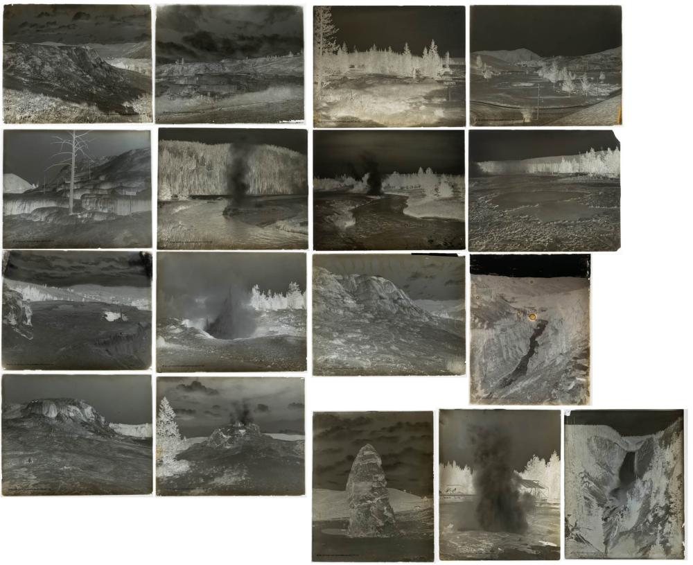 SEVENTEEN PHOTOGRAPHIC GLASS