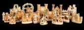 Seventeen Staffordshire flatba