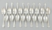 Seventeen Sterling Silver Teas