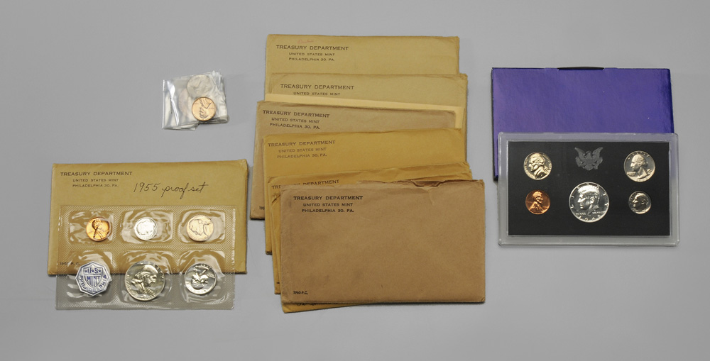 Seventeen U.S. Proof Sets and Two