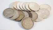 SEVENTEEN U.S. SILVER DOLLARS,