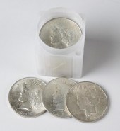 SEVENTEEN U.S. SILVER DOLLARS,