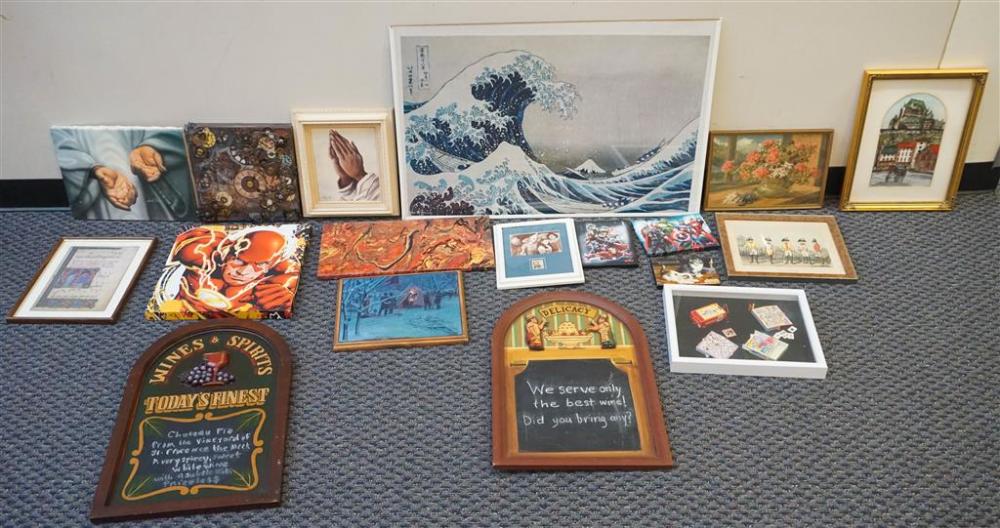 SEVENTEEN VARIOUS ARTWORK AND
