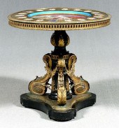 Sèvres and ormolu center table