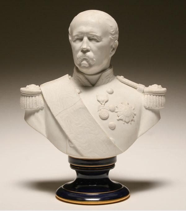 Sevres bisque bust of Marshal