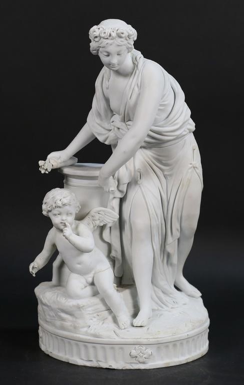 SEVRES BISQUE PORCELAIN FIGURE