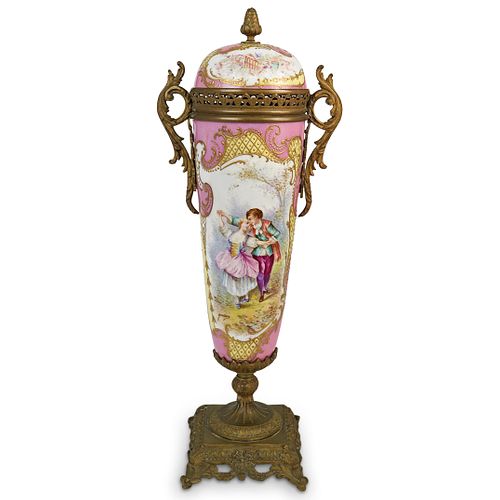 SEVRES BRONZE MOUNTED PORCELAIN