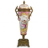 SEVRES BRONZE MOUNTED PORCELAI