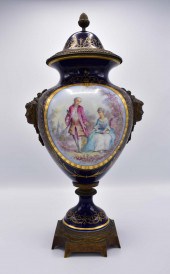 SEVRES BRONZE MOUNTEDD COBALT