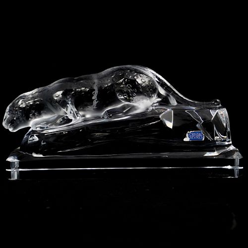SEVRES CRYSTAL LEOPARD