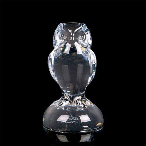 SEVRES CRYSTAL OWL FIGURINEA modern