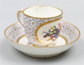 SEVRES CUP AND SAUCER (GOBLET