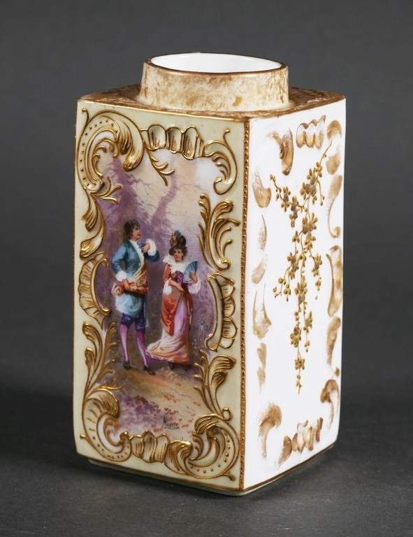 SEVRES GILT FLORAL FRENCH PORCELAIN