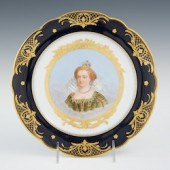 SEVRES HAND-PAINTED CABINET PL
