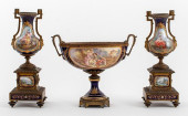 SEVRES MARKED GILT BRONZE MOUN