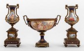 SEVRES MARKED GILT BRONZE MOUN
