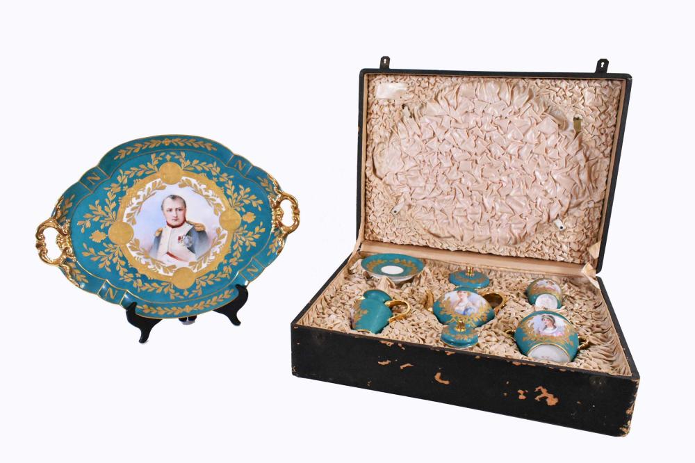 SEVRES NAPOLEONIC PORCELAIN TEA