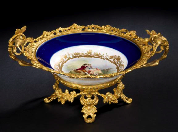 Sevres Porcelain Bowl Now Mounted