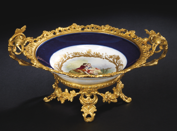 Sevres Porcelain Bowl Now Mounted