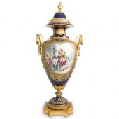 SEVRES PORCELAIN BRONZE MOUNTE