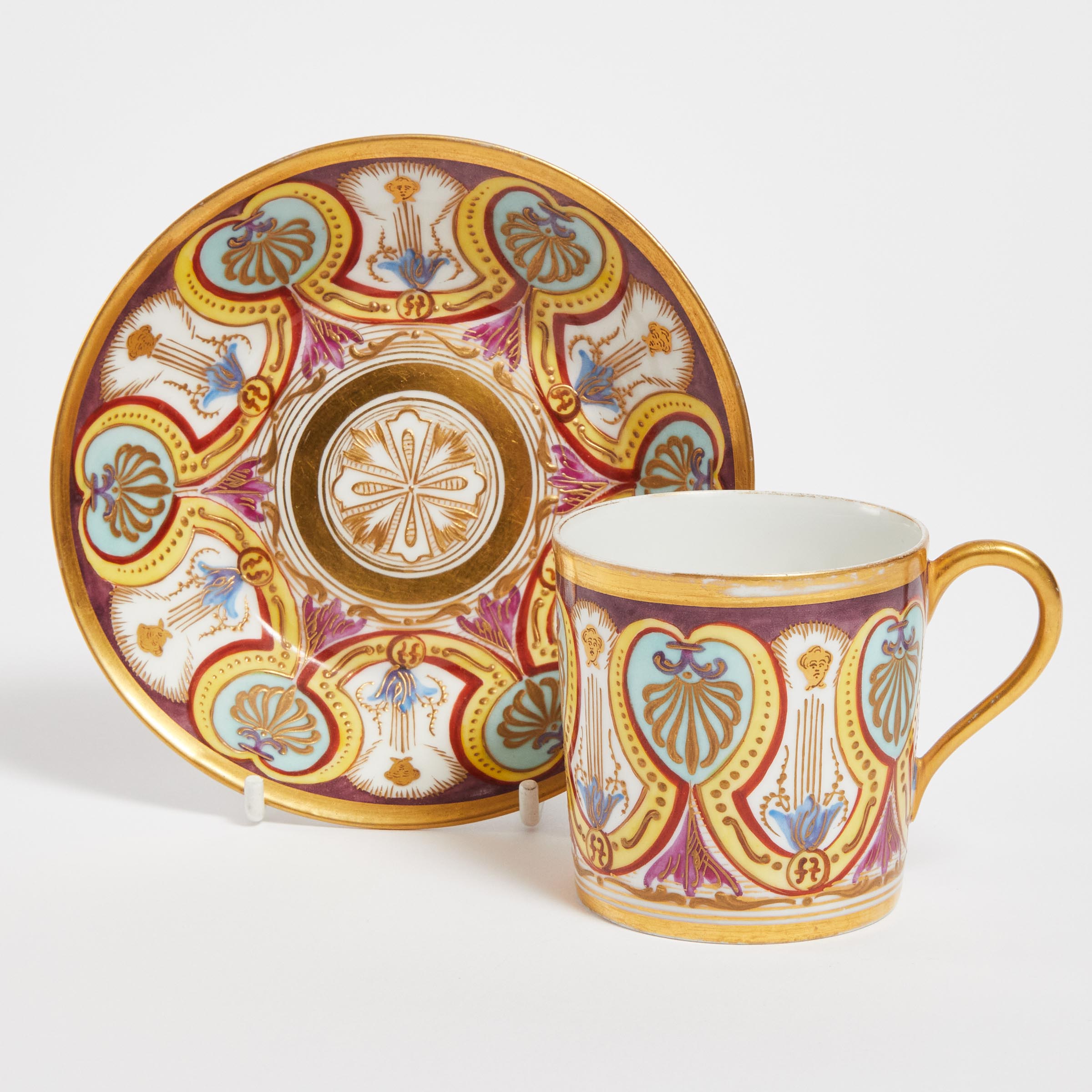 'Sèvres' Porcelain Coffee Can and