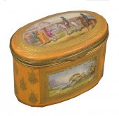 SEVRES PORCELAIN COVERED BOX,