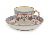 SEVRES PORCELAIN CUP AND SAUCE