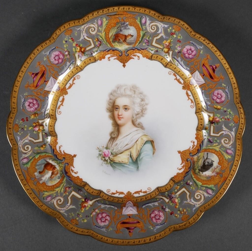 SEVRES PORCELAIN HANDPAINTED