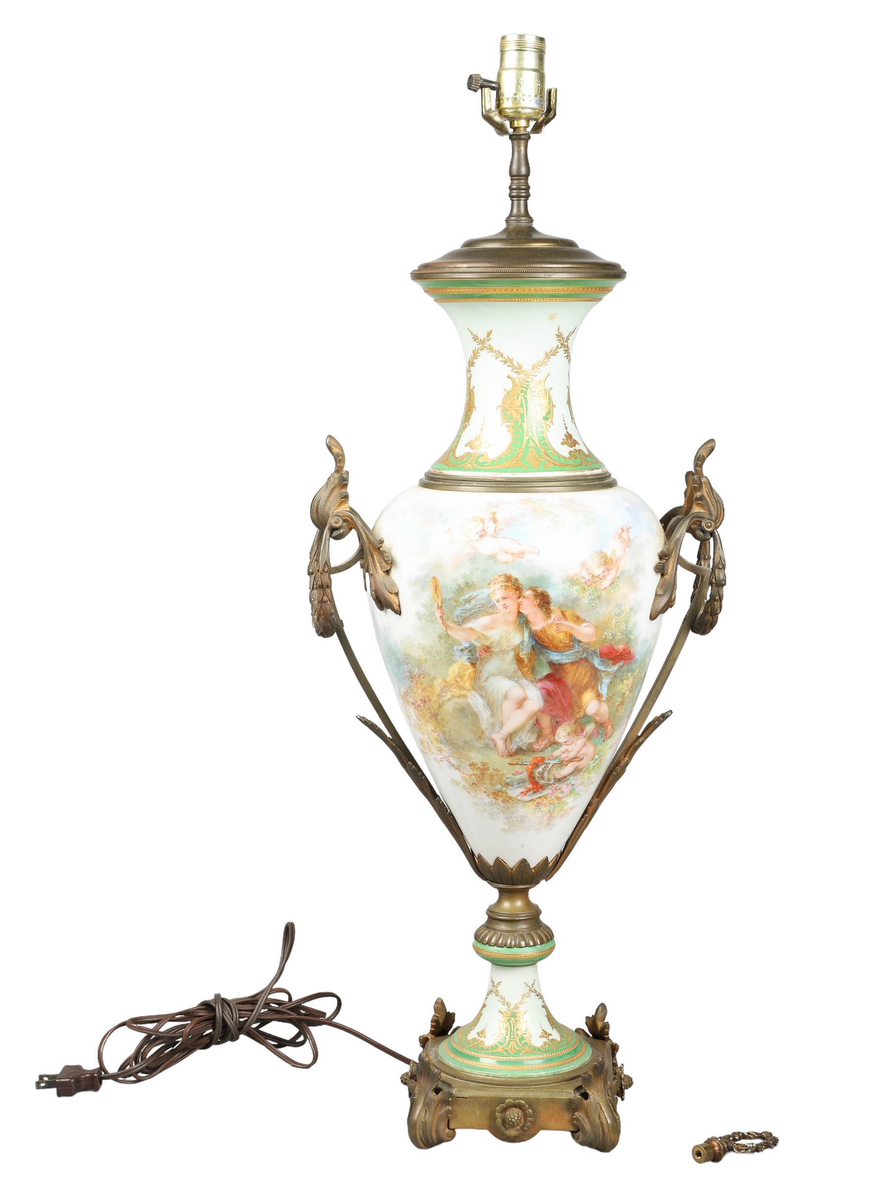 Sevres Porcelain Urn, G Fuchs