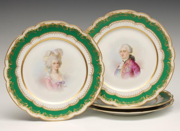 SEVRES PORTRAIT CABINET PLATES