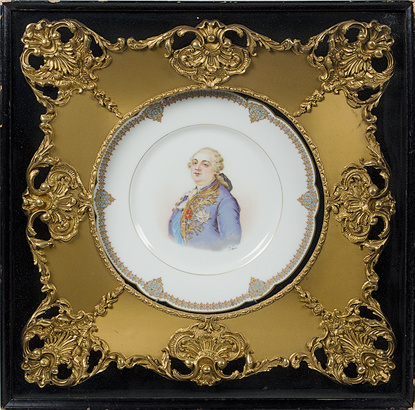 Sevres Portrait Plate French ca