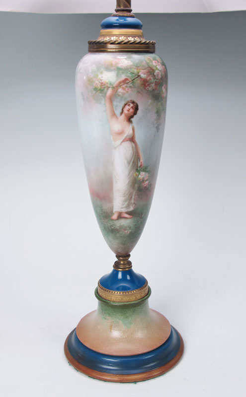 SEVRES QUALITY PORCELAIN LAMP: Hand